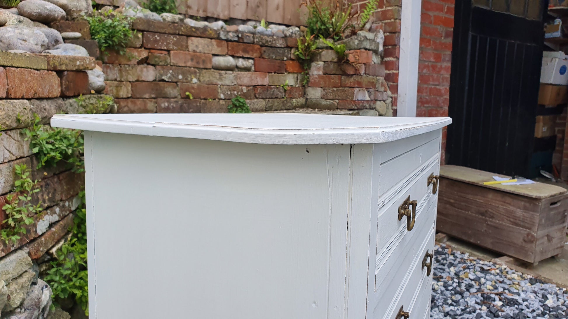 Vintage Painted Chest of Drawers in Farrow and Ball.