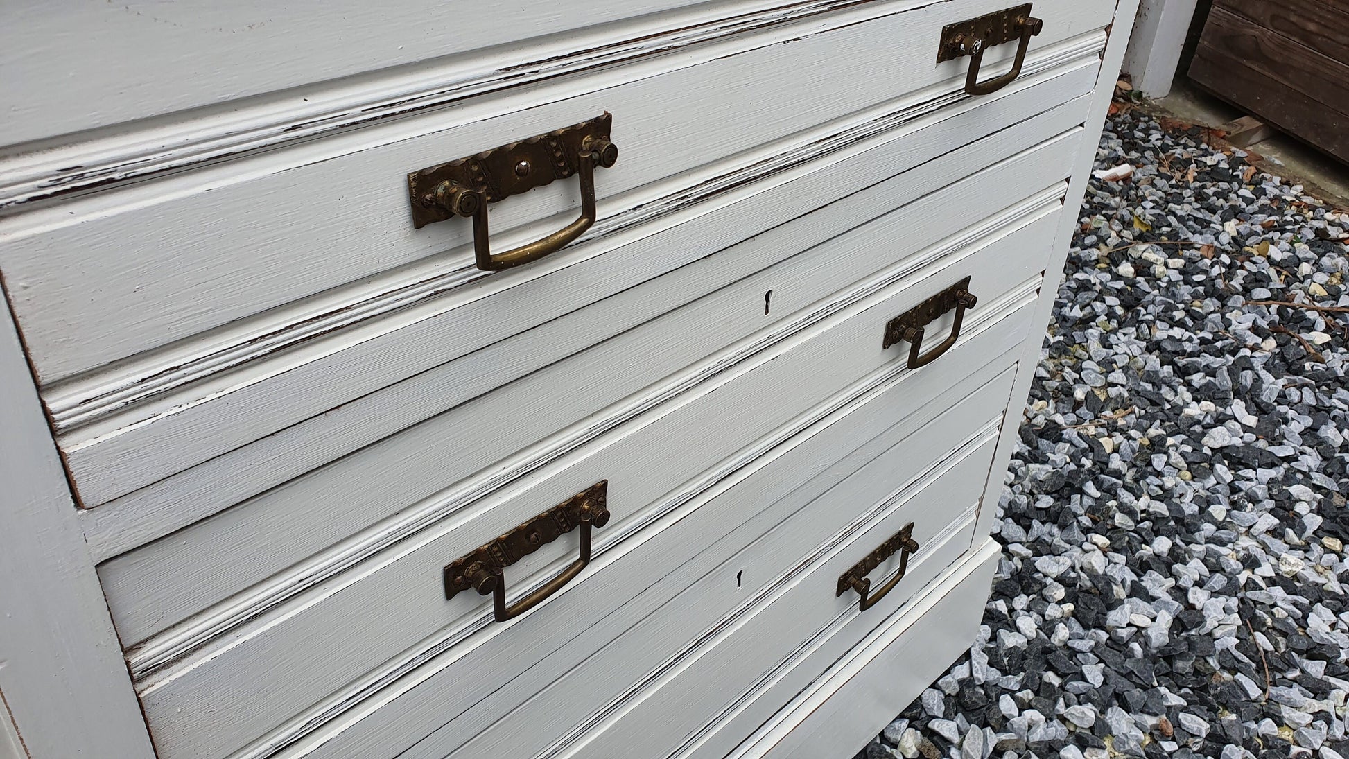 Vintage Painted Chest of Drawers in Farrow and Ball.