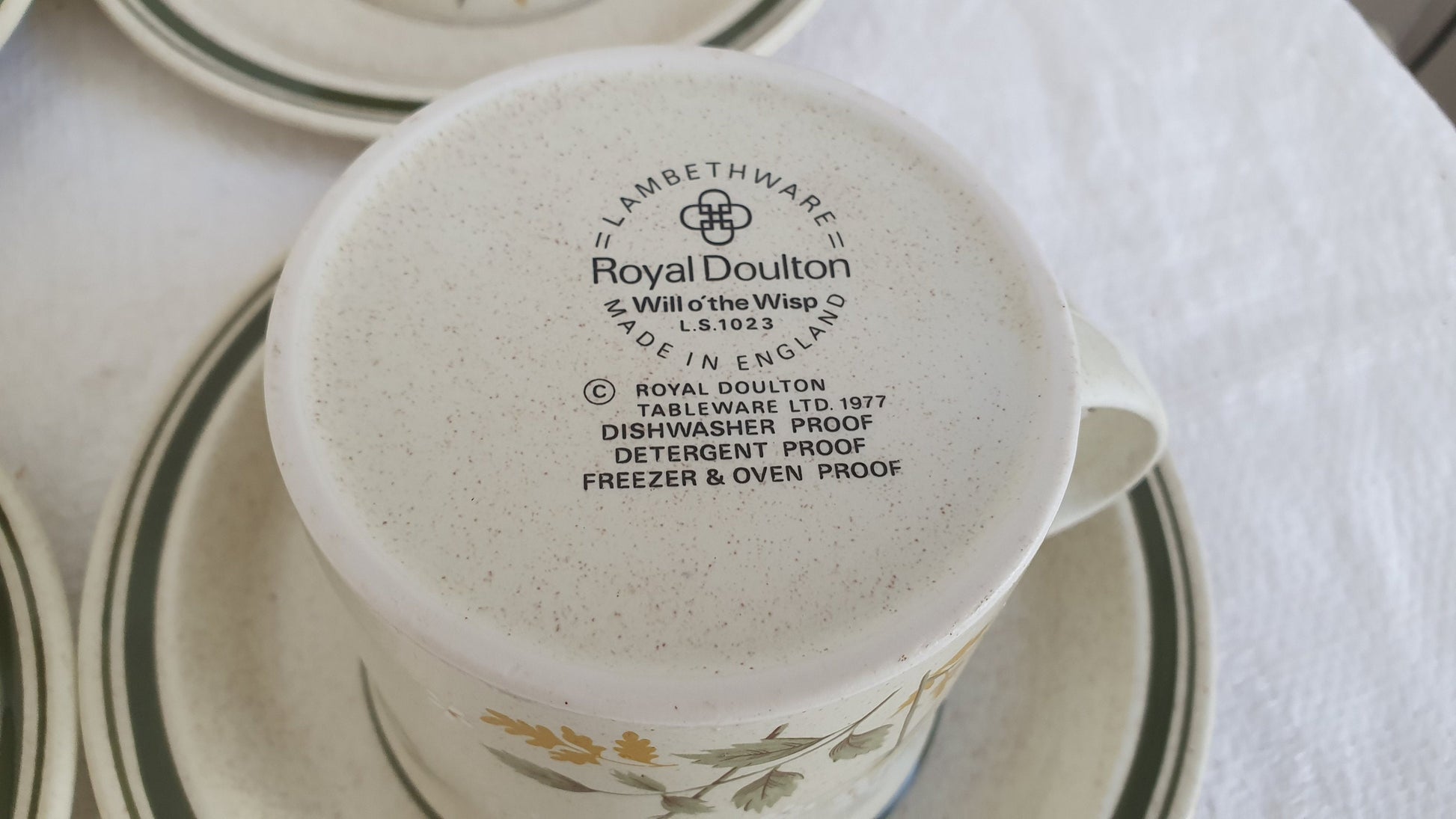 Quality Vintage Retro Tea Set Tea Service For 6 1977 Will ‘o The Wisp Royal Doulton