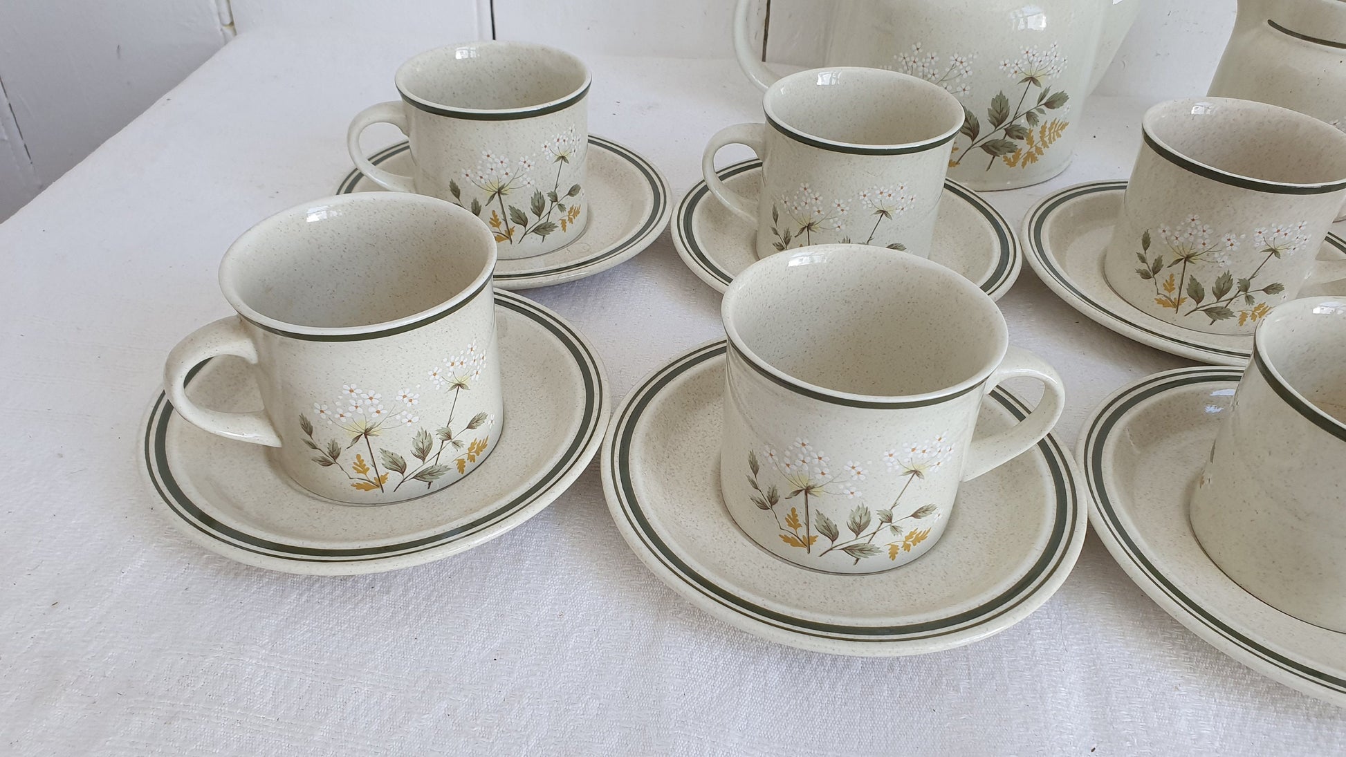 Quality Vintage Retro Tea Set Tea Service For 6 1977 Will ‘o The Wisp Royal Doulton