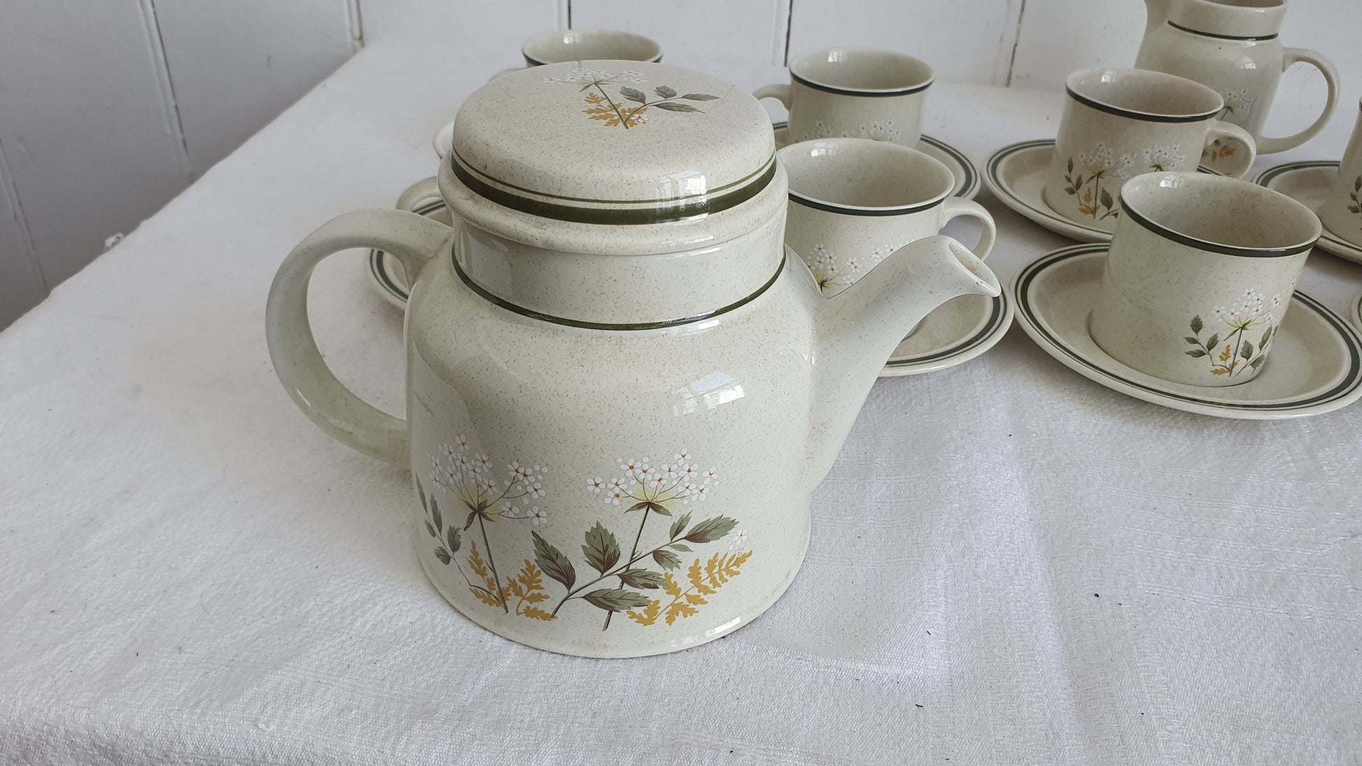 Quality Vintage Retro Tea Set Tea Service For 6 1977 Will ‘o The Wisp Royal Doulton