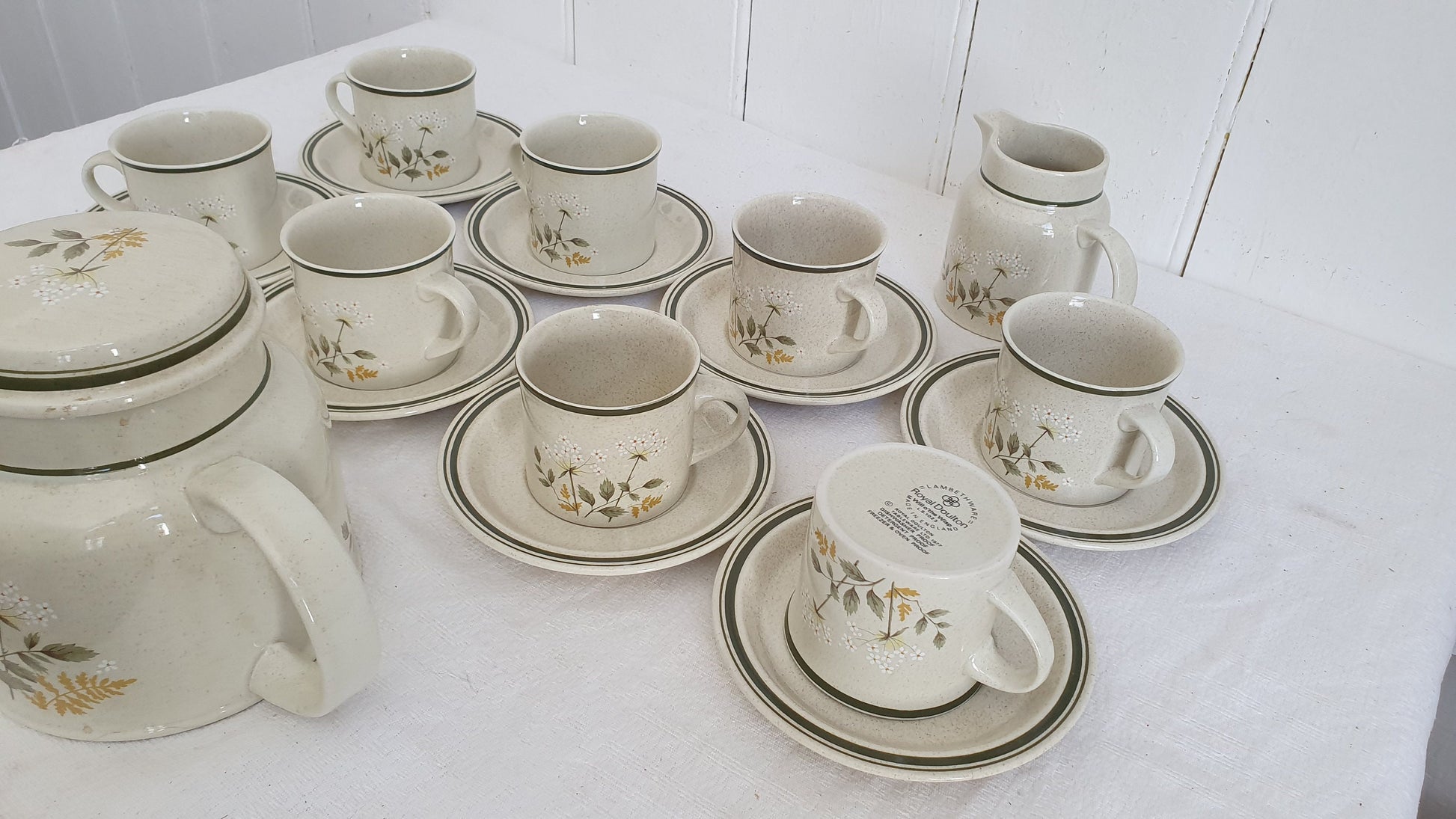 Quality Vintage Retro Tea Set Tea Service For 6 1977 Will ‘o The Wisp Royal Doulton
