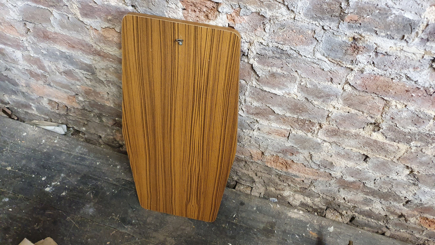 Large Shaped 60’s Wood Effect Retro Mirror