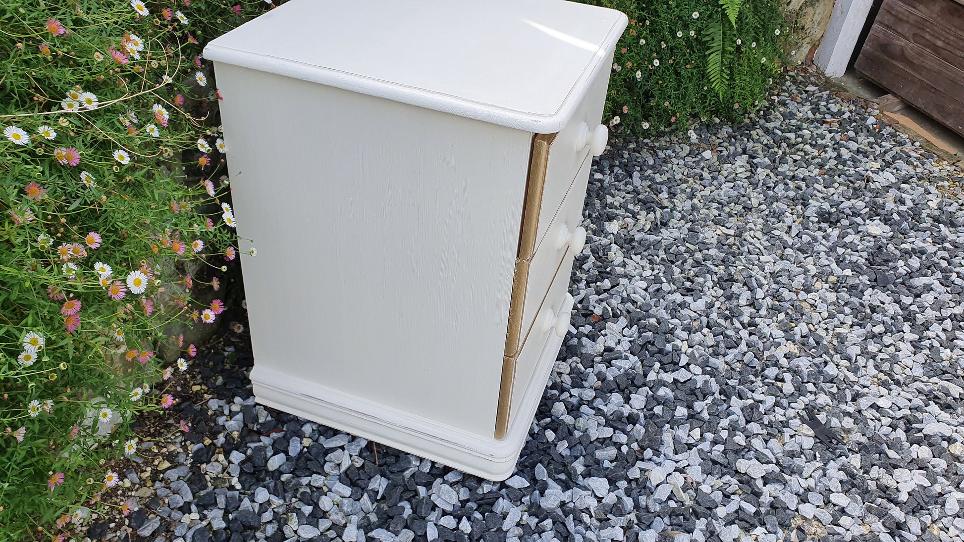 Top Quality Hand Painted in Farrow and Ball Bedside Table chest of Drawers Sustainable Scandinavian Pine