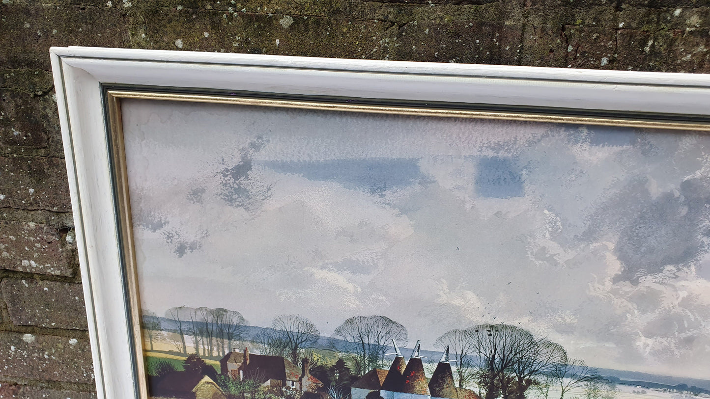 Huge Rowland Hilder Print Kent Oasts 99 x 53 cm
