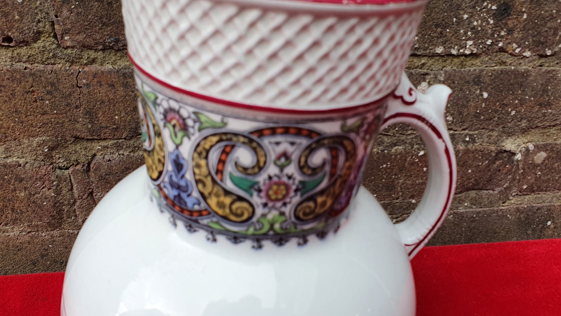 Large Vintage Victorian Ewer Jug Vase LA E Mayers AGRA