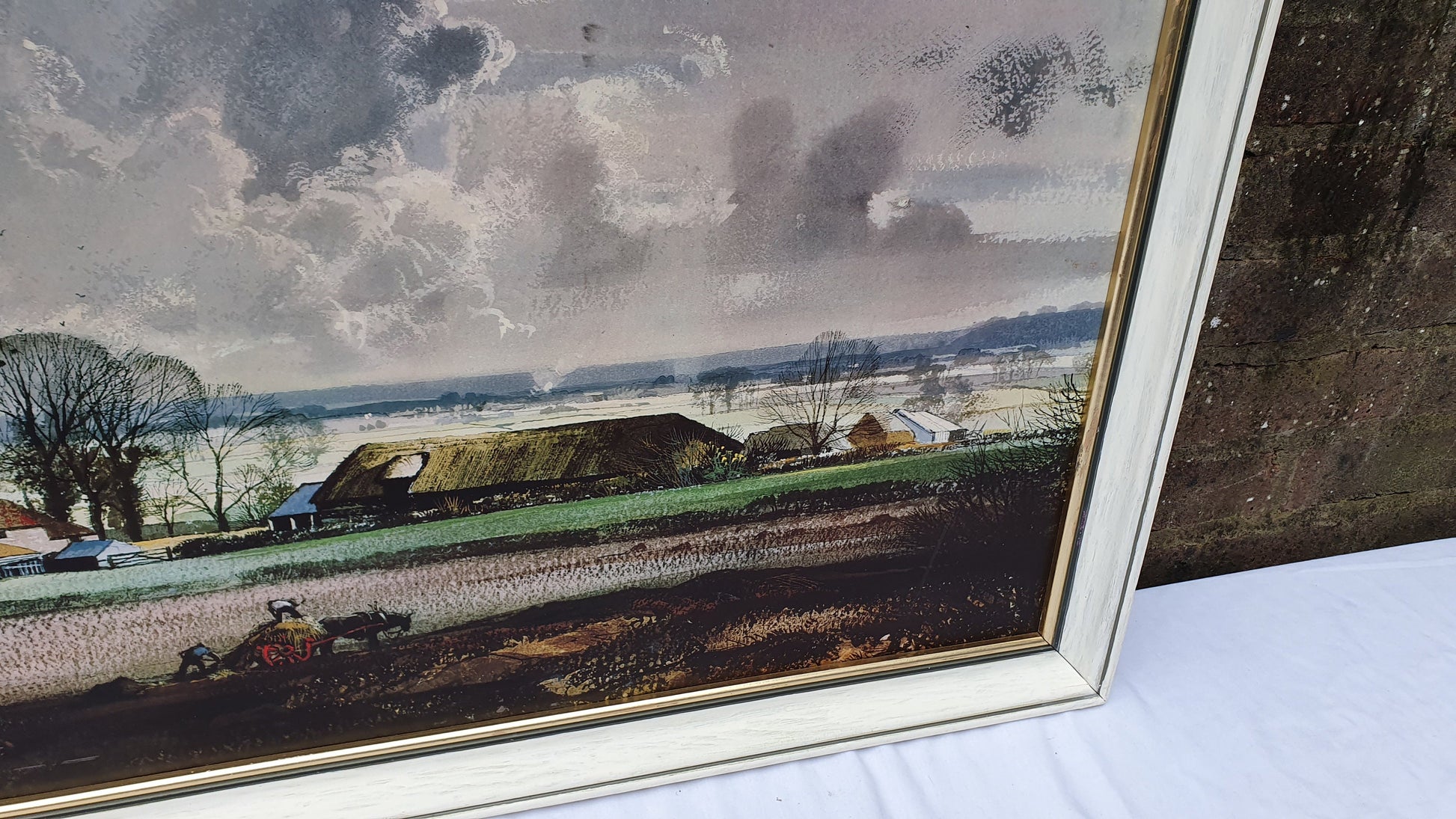 Huge Rowland Hilder Print Kent Oasts 99 x 53 cm