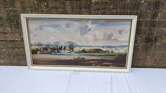 Huge Rowland Hilder Print Kent Oasts 99 x 53 cm