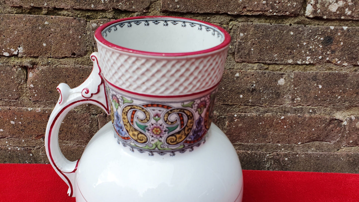 Large Vintage Victorian Ewer Jug Vase LA E Mayers AGRA