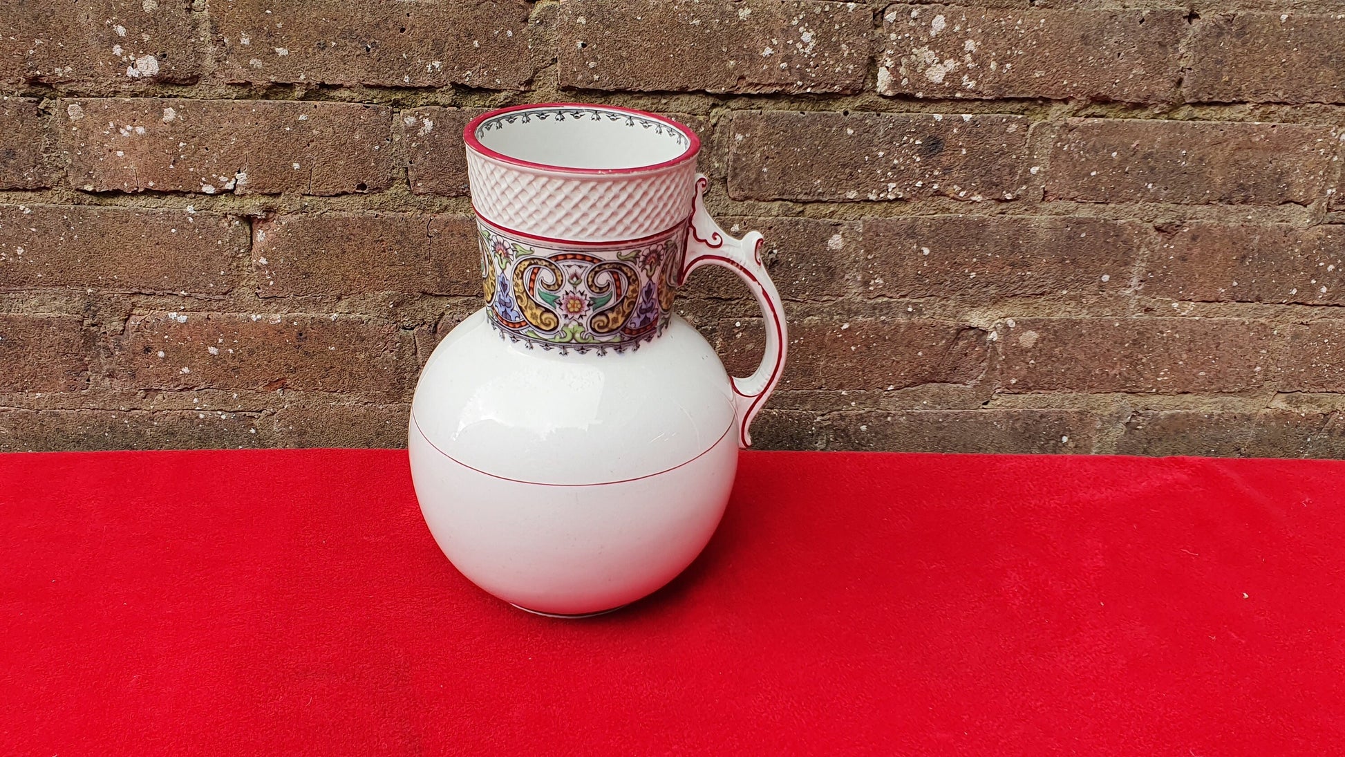 Large Vintage Victorian Ewer Jug Vase LA E Mayers AGRA