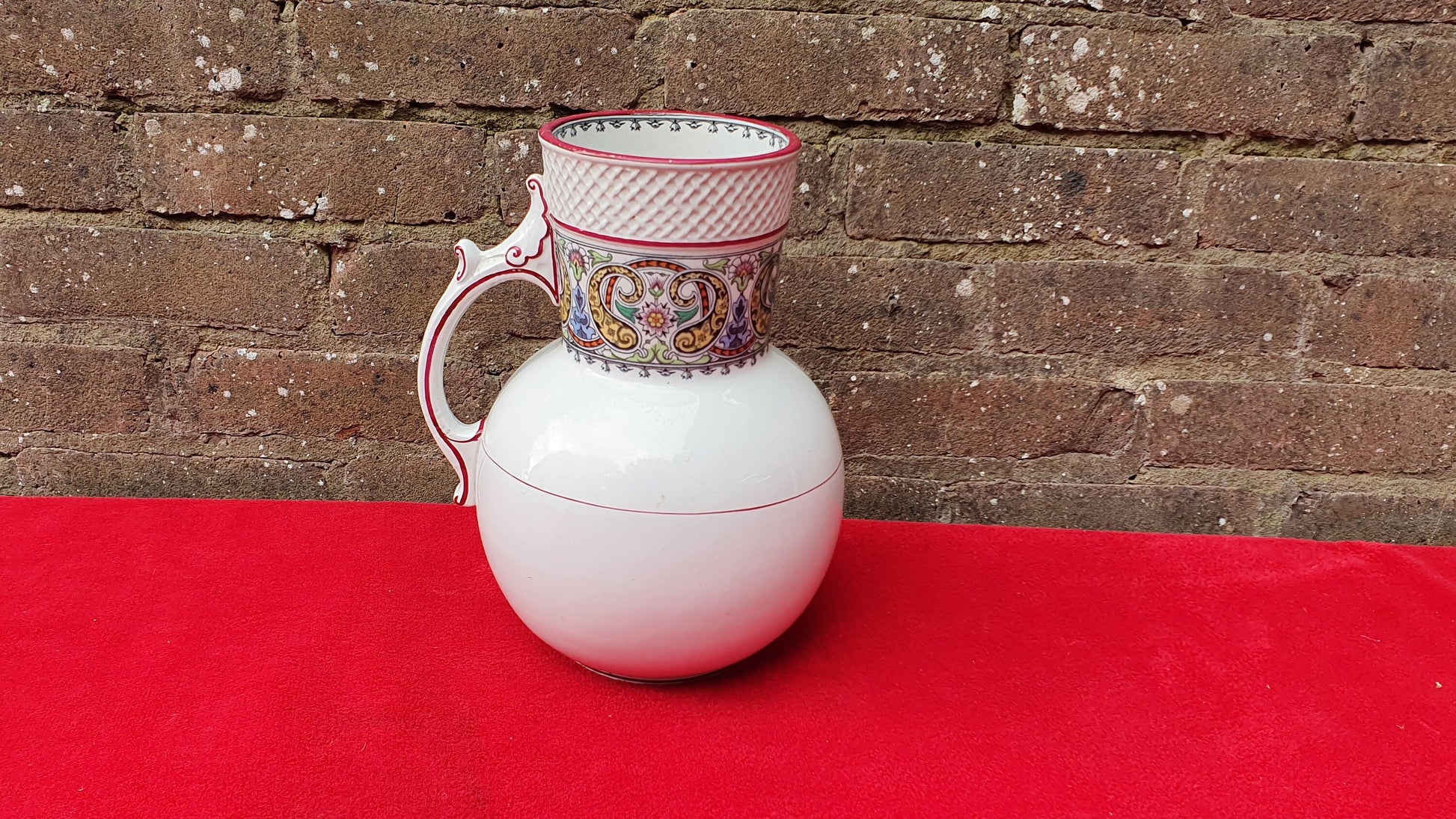 Large Vintage Victorian Ewer Jug Vase LA E Mayers AGRA