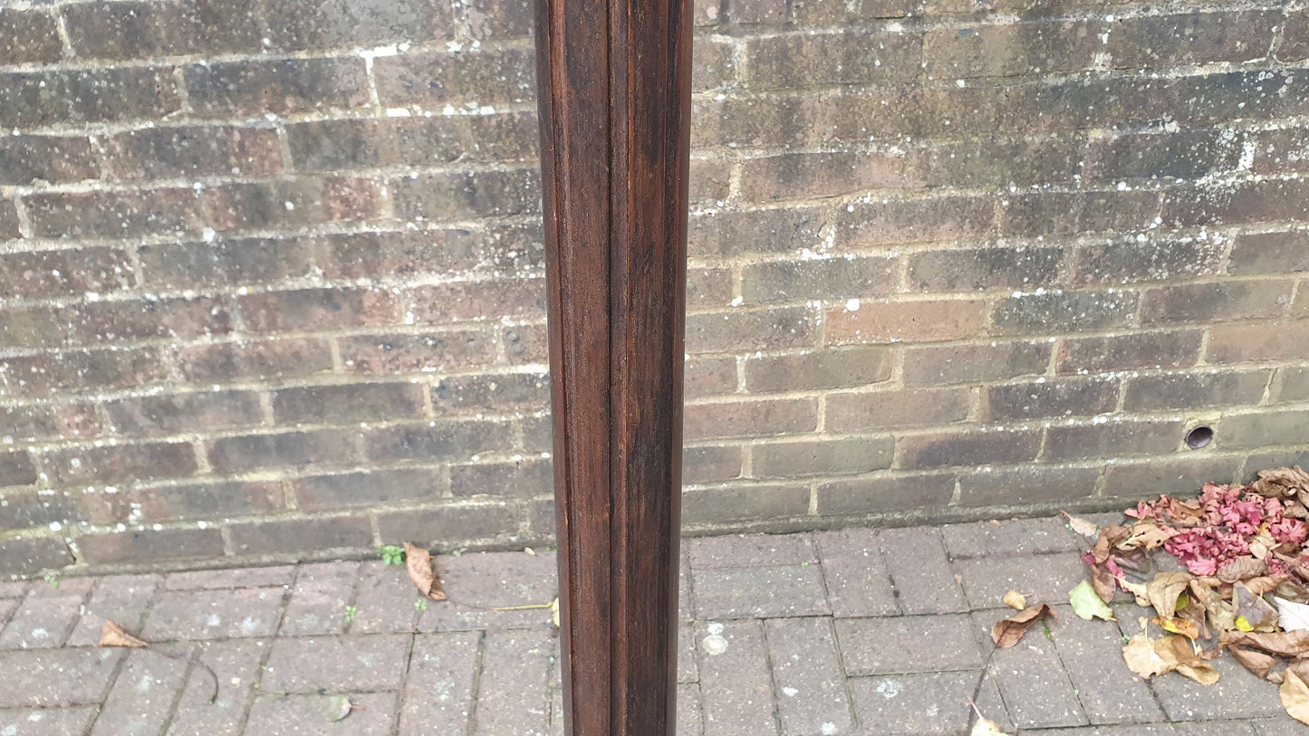 Vintage Wooden Fluted Standard Lamp Working 10 ft Lead