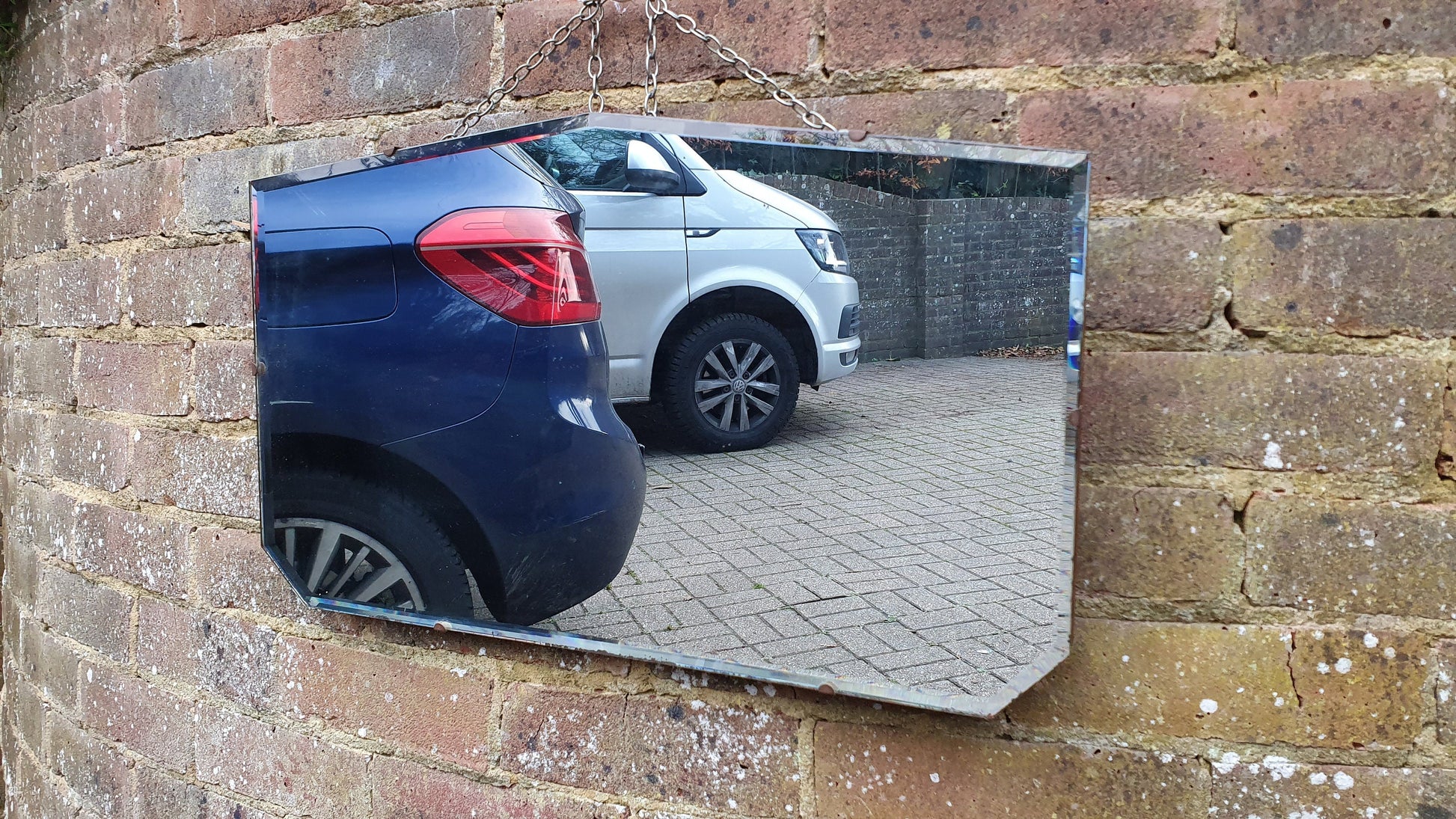 Vintage Retro 1950’s Wall Mirror Bevelled 61 x 36 cm