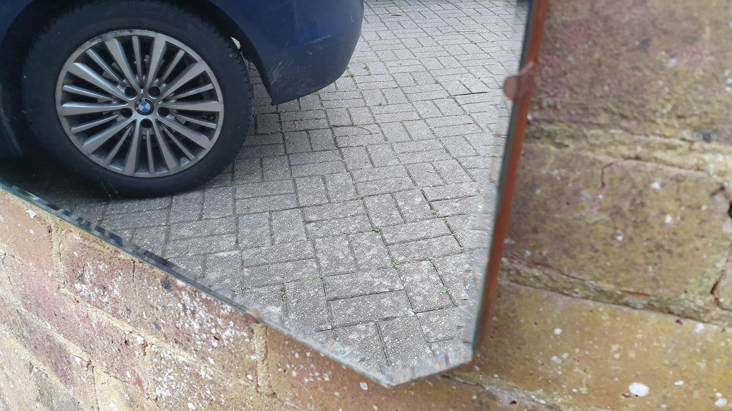 Vintage Retro 1950’s Wall Mirror Bevelled 61 x 36 cm