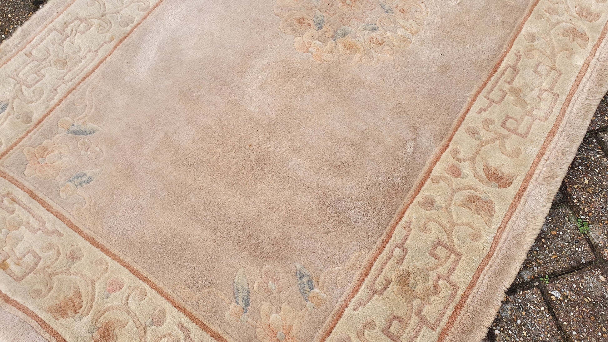Vintage 1980’s Wool Pile Thick Kayam Rug.