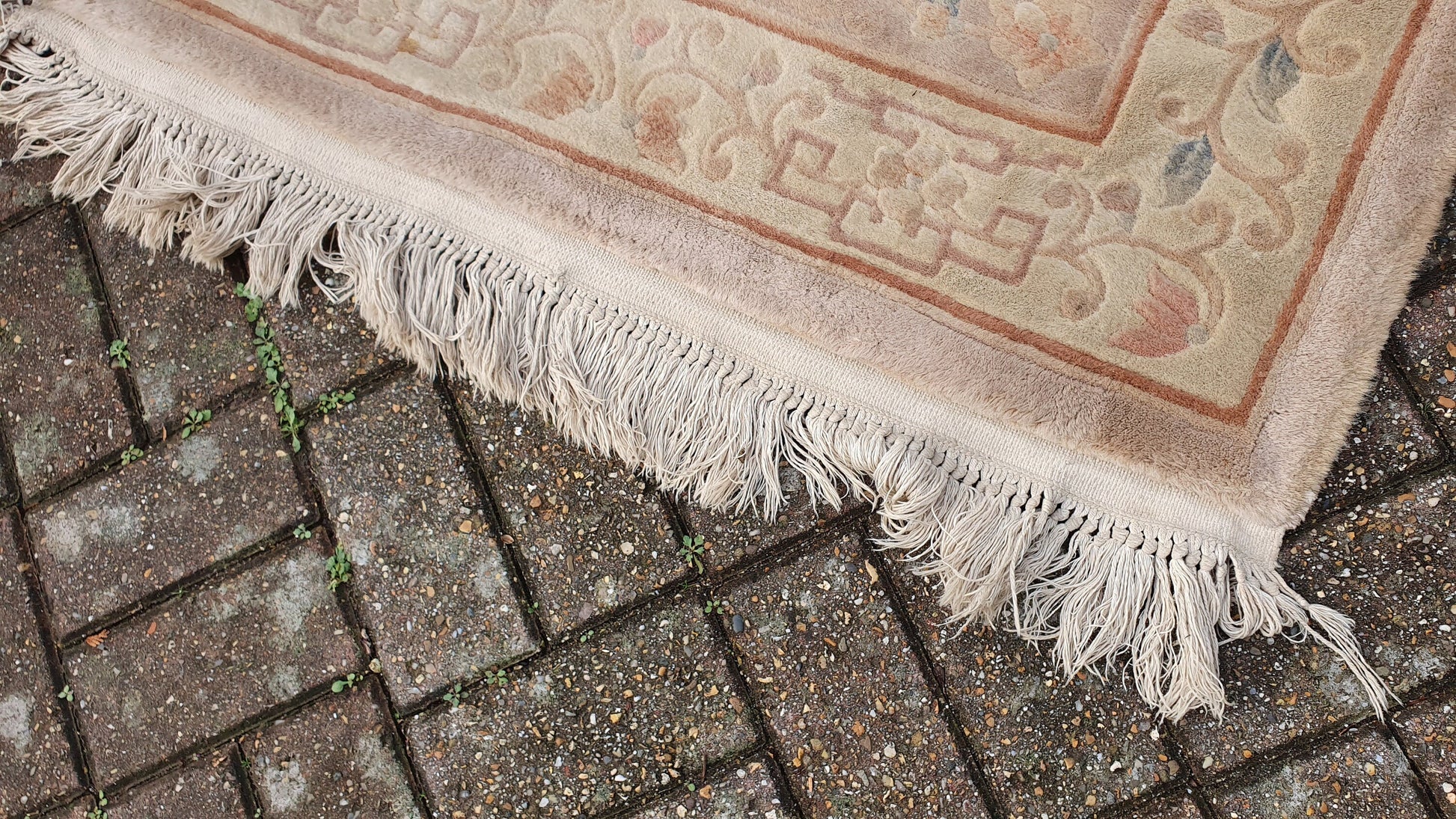 Vintage 1980’s Wool Pile Thick Kayam Rug.