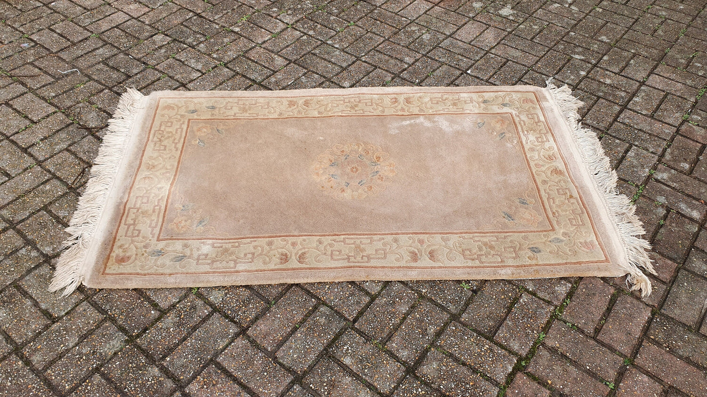 Vintage 1980’s Wool Pile Thick Kayam Rug.