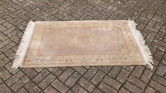 Vintage 1980’s Wool Pile Thick Kayam Rug.