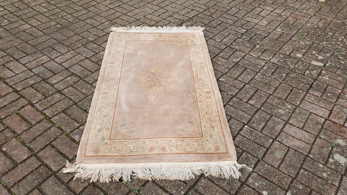 Vintage 1980’s Wool Pile Thick Kayam Rug.