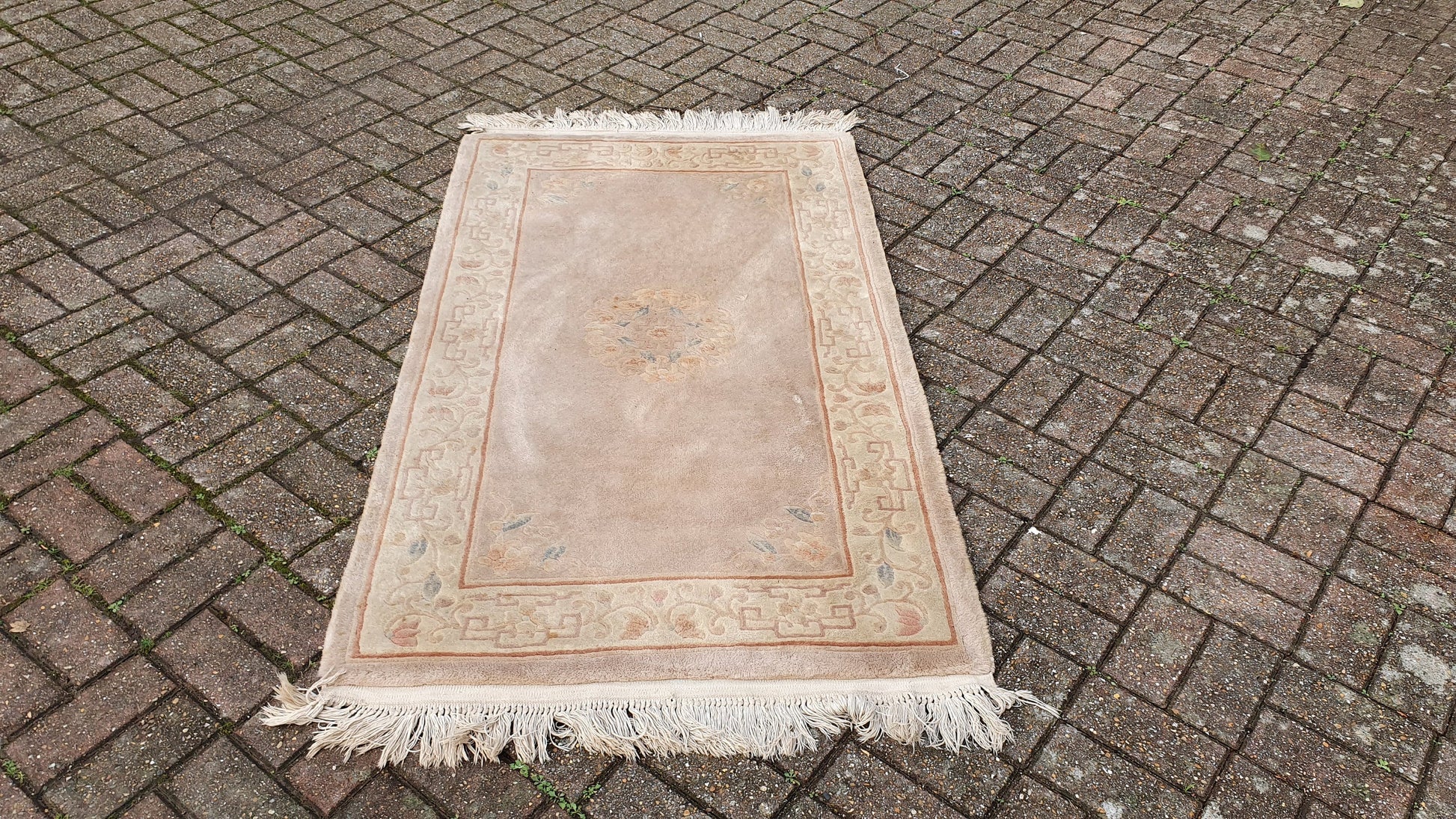 Vintage 1980’s Wool Pile Thick Kayam Rug.