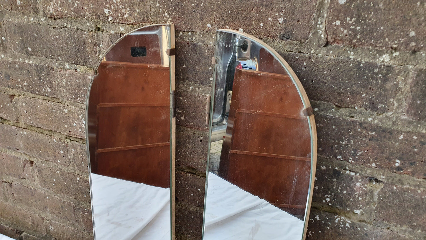 Lovely Pair of 1950’s Retro Pair of Wall Mirrors Mirror