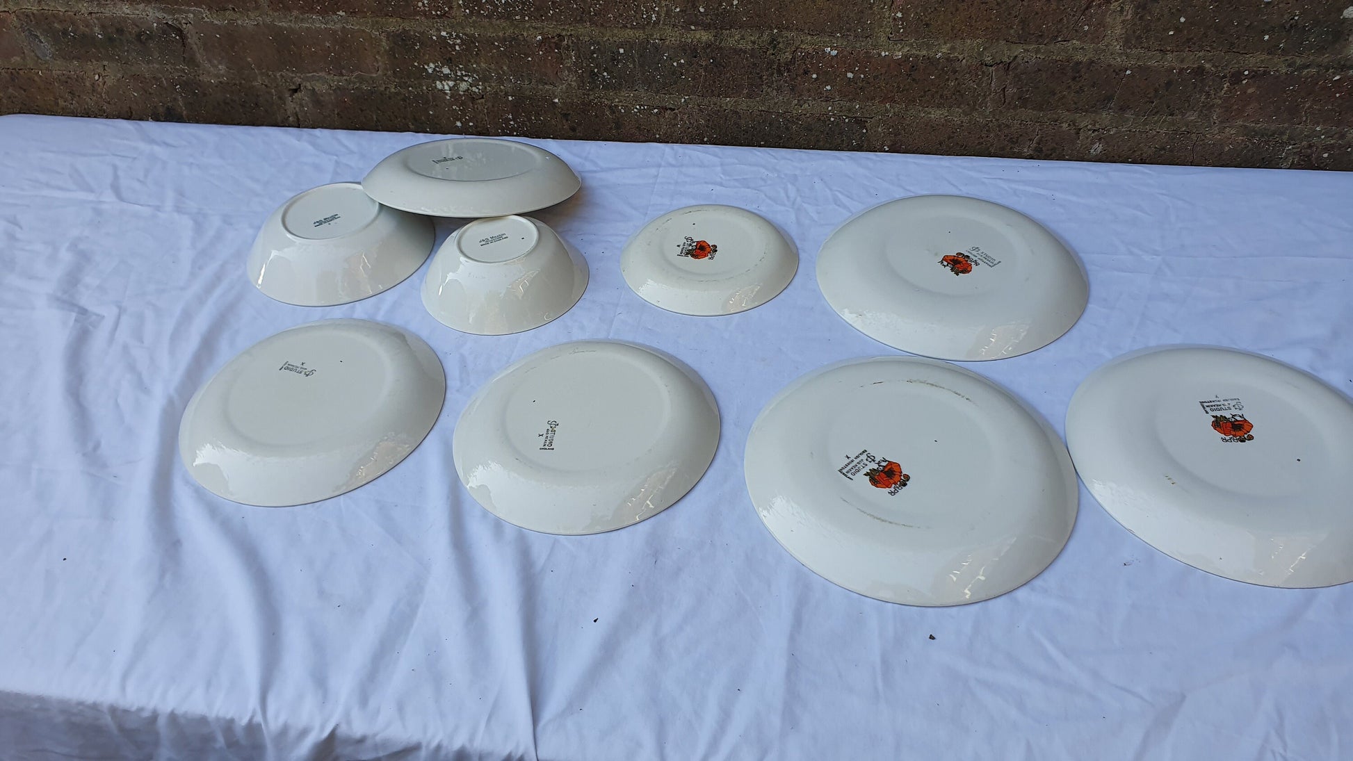 Various Vintage Retro Johnson Brothers Poppies Dinnerware Plates Excellent Condition