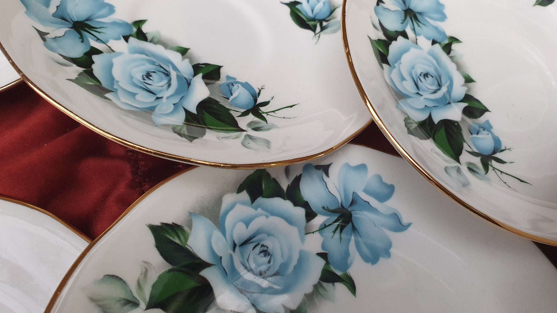 Tea Party! Vintage Gainsborough Bone China Complete Tea Set Pot Milk Jug Cups Saucers Plates Cake Dish Sugar Bowl