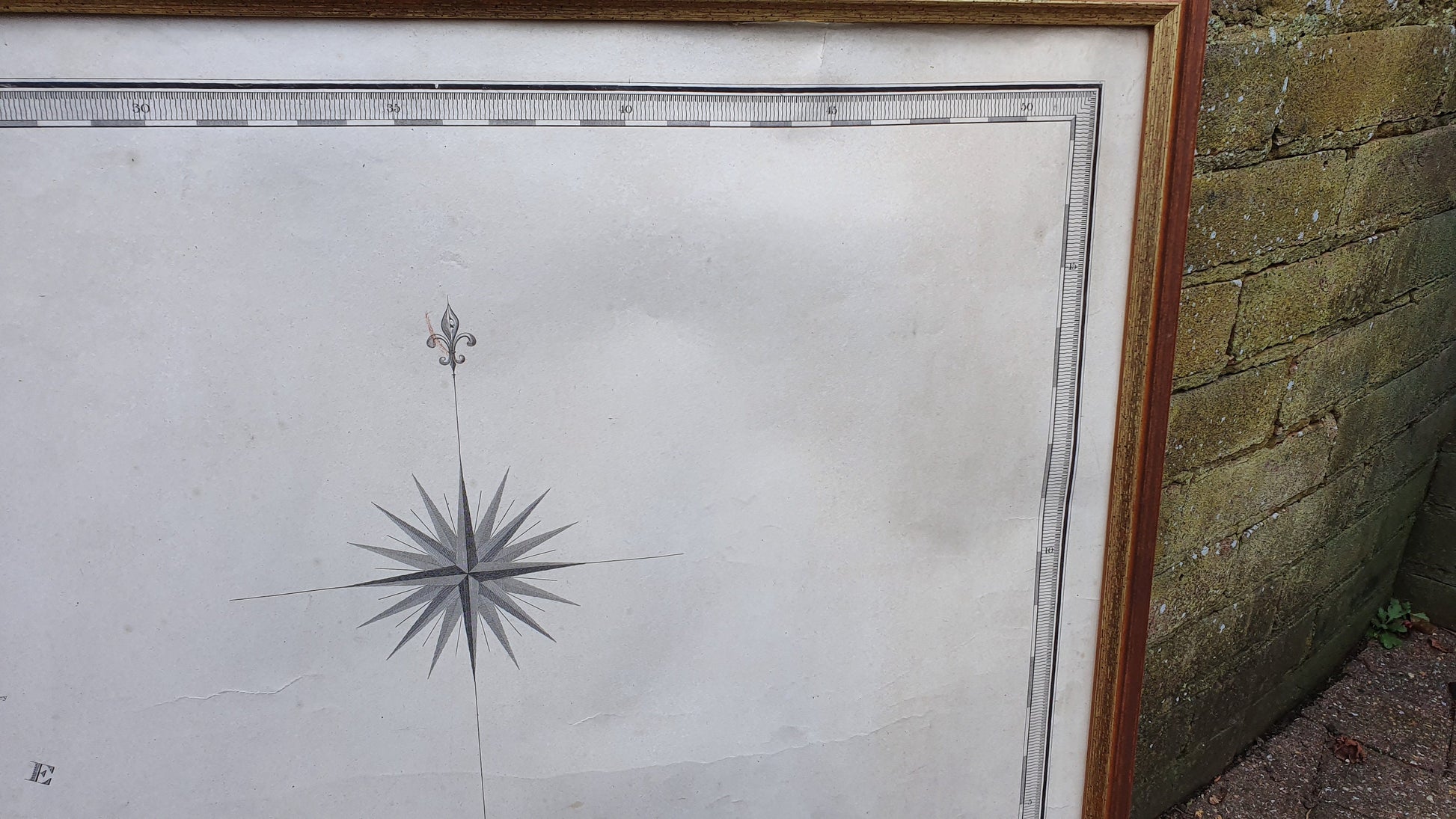 Original 1825 Large Antique Map East Sussex Kent Border Georgian Historical Framed History 78 x 71 cm