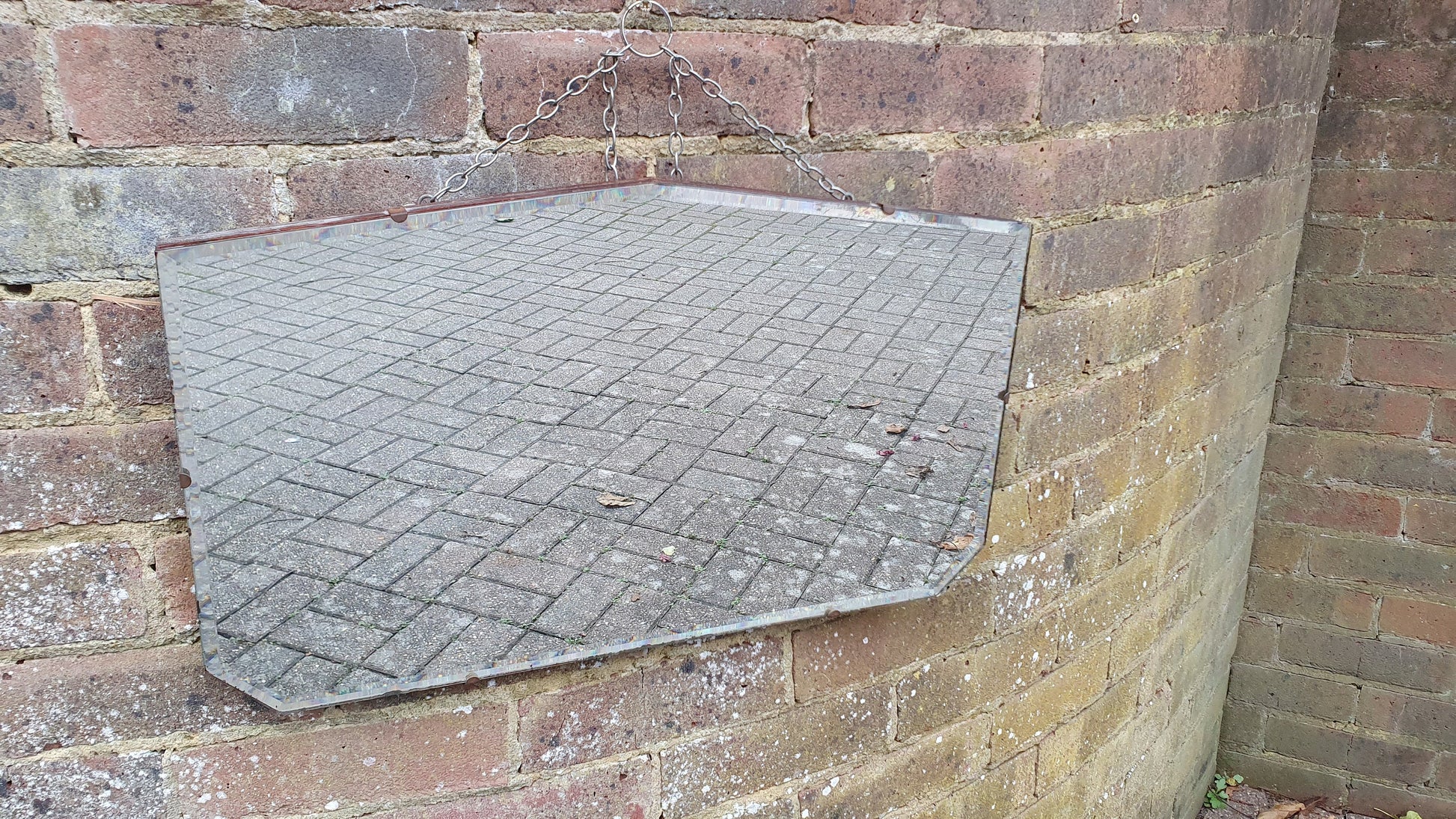 Vintage Retro 1950’s Wall Mirror Bevelled 61 x 36 cm