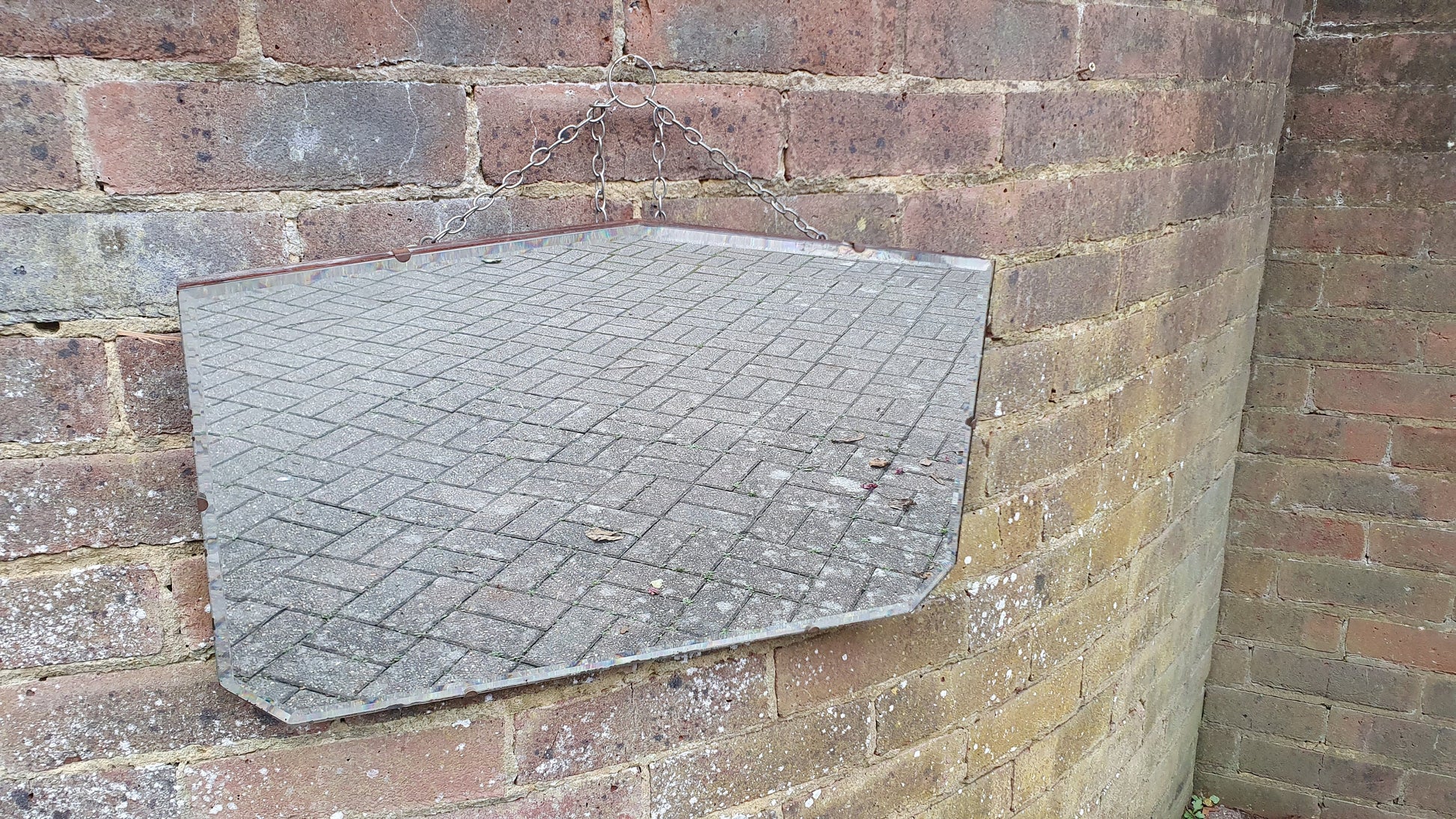 Vintage Retro 1950’s Wall Mirror Bevelled 61 x 36 cm