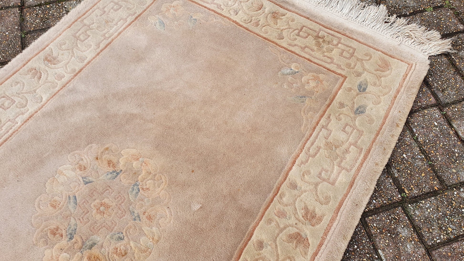 Vintage 1980’s Wool Pile Thick Kayam Rug.