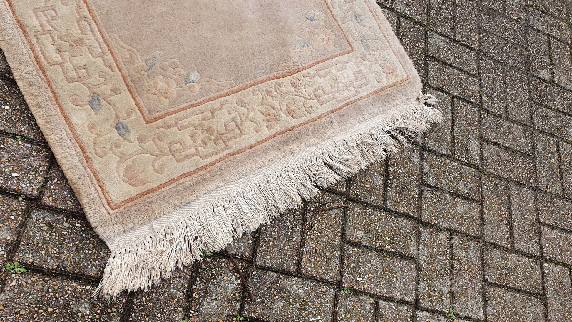 Vintage 1980’s Wool Pile Thick Kayam Rug.