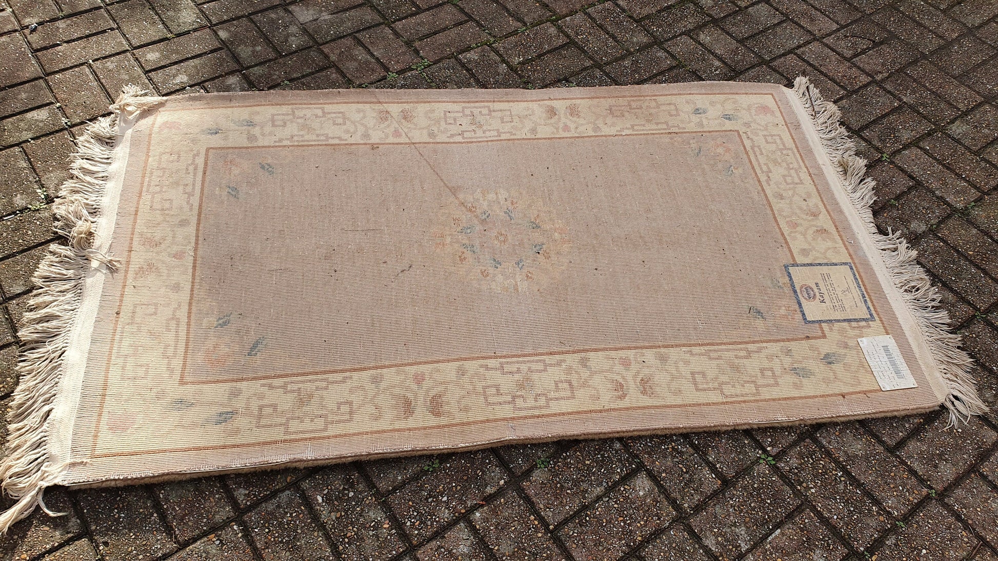 Vintage 1980’s Wool Pile Thick Kayam Rug.