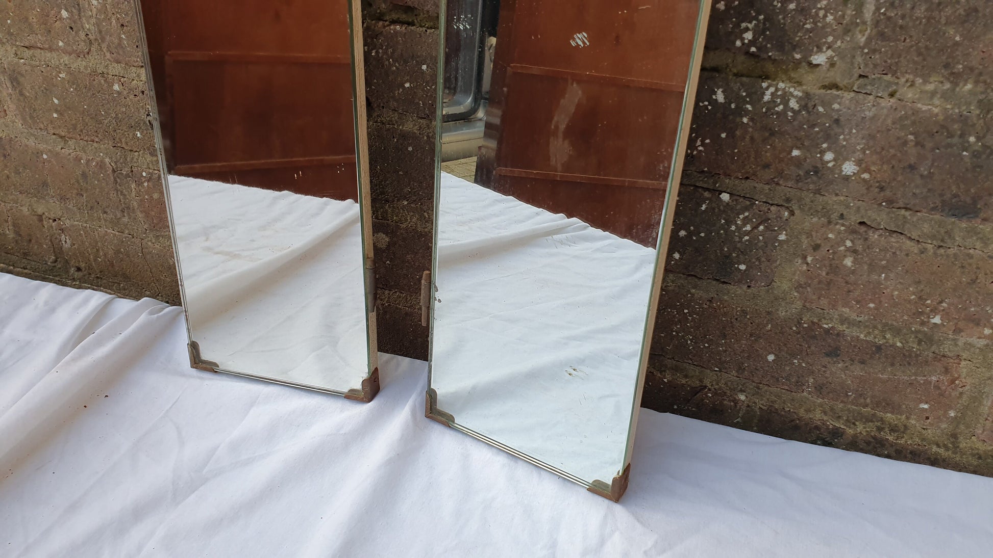 Lovely Pair of 1950’s Retro Pair of Wall Mirrors Mirror