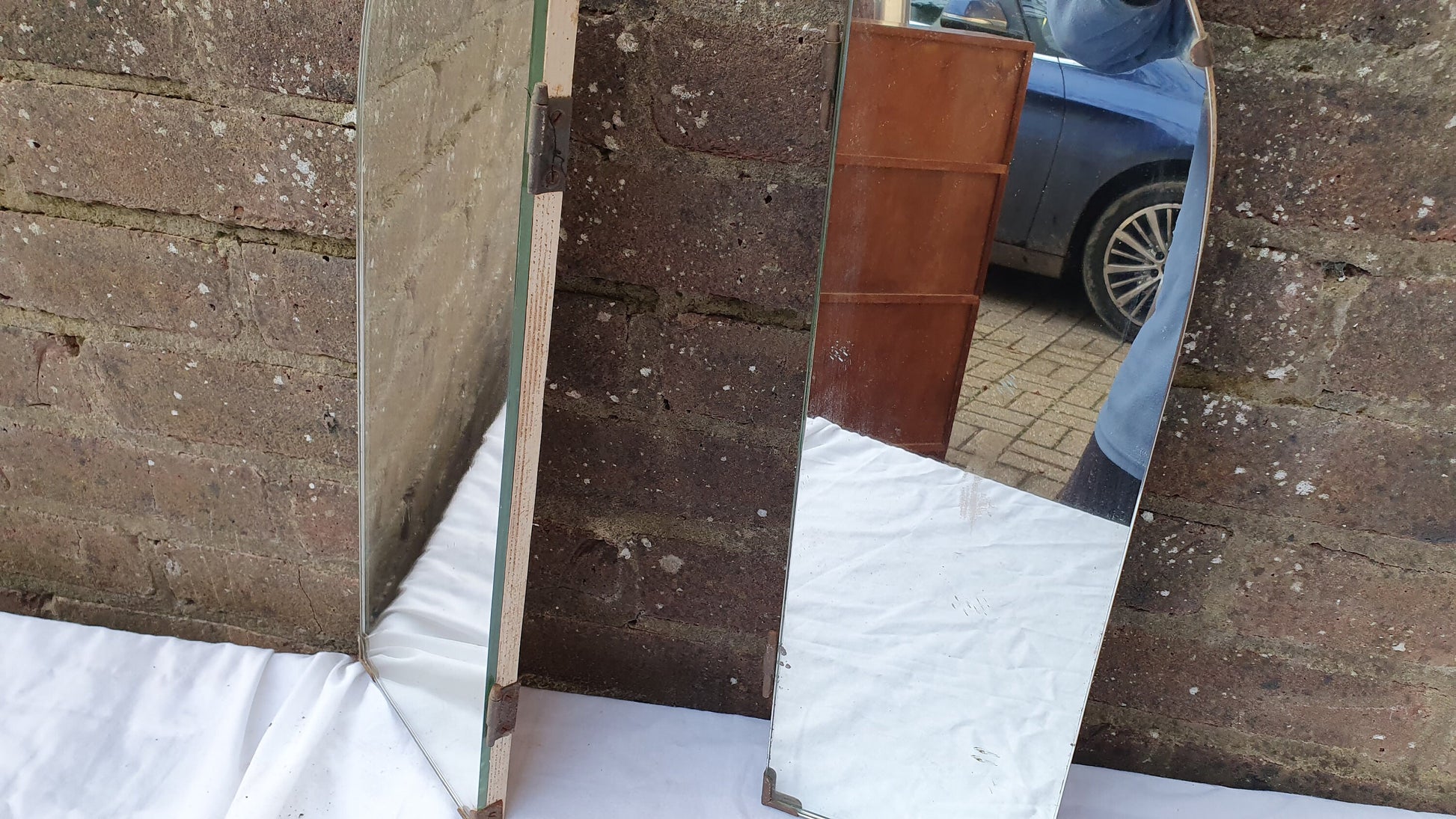 Lovely Pair of 1950’s Retro Pair of Wall Mirrors Mirror