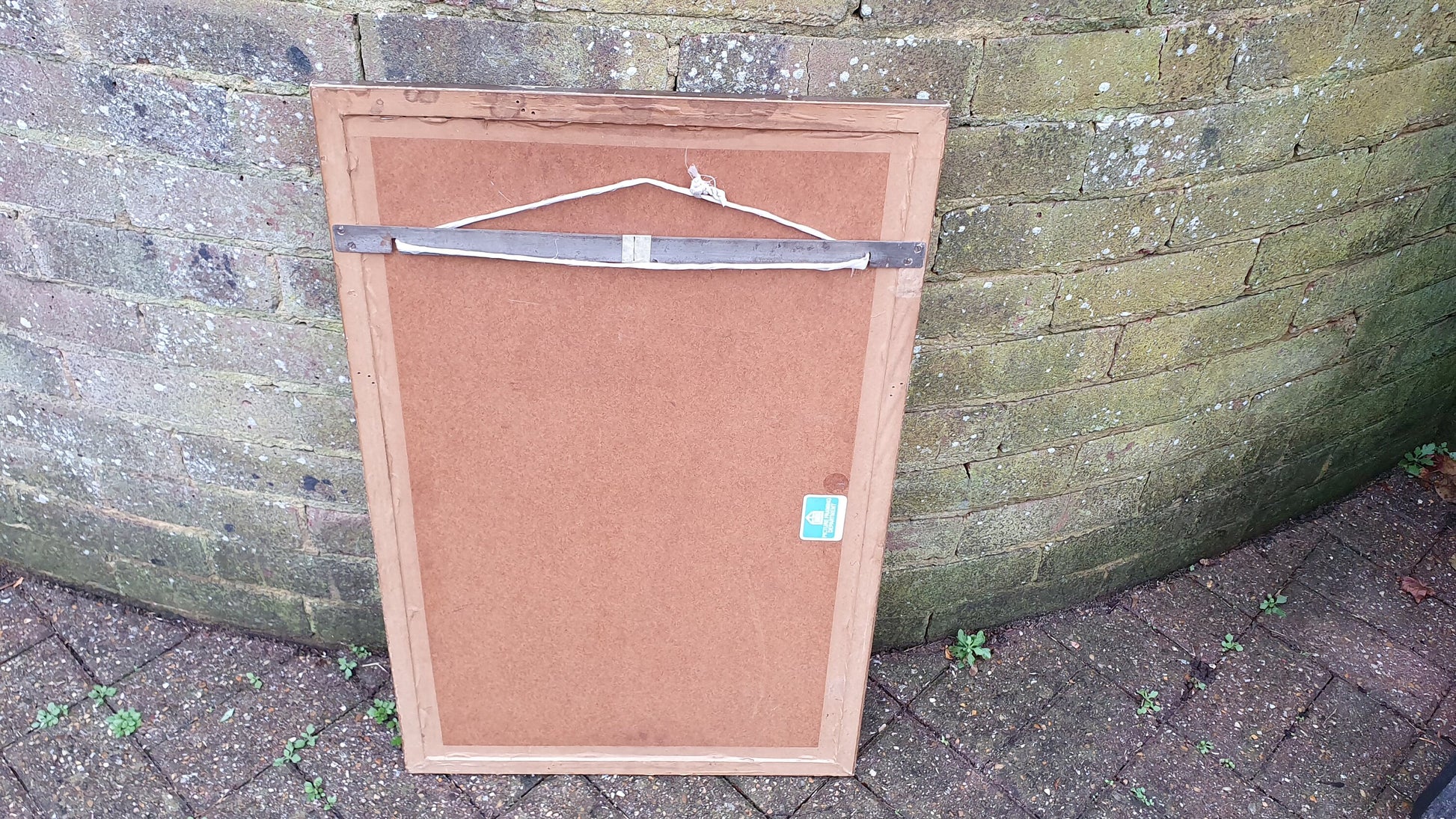 Large Vintage Gold Gilt Bevelled Wall Mirror 1970’s. 70.5 x 45 cm