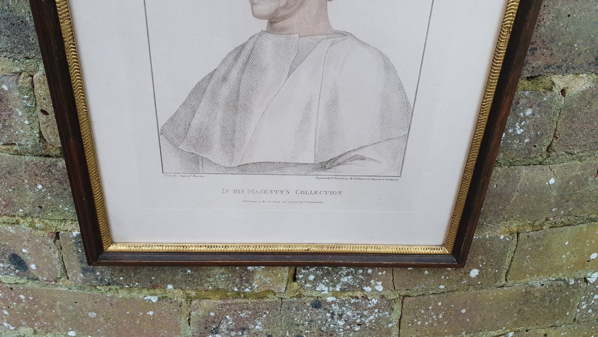 John Colet Dean of St Paul's Cathedral Antique Portrait Coloured Engraving Georgian Print Framed