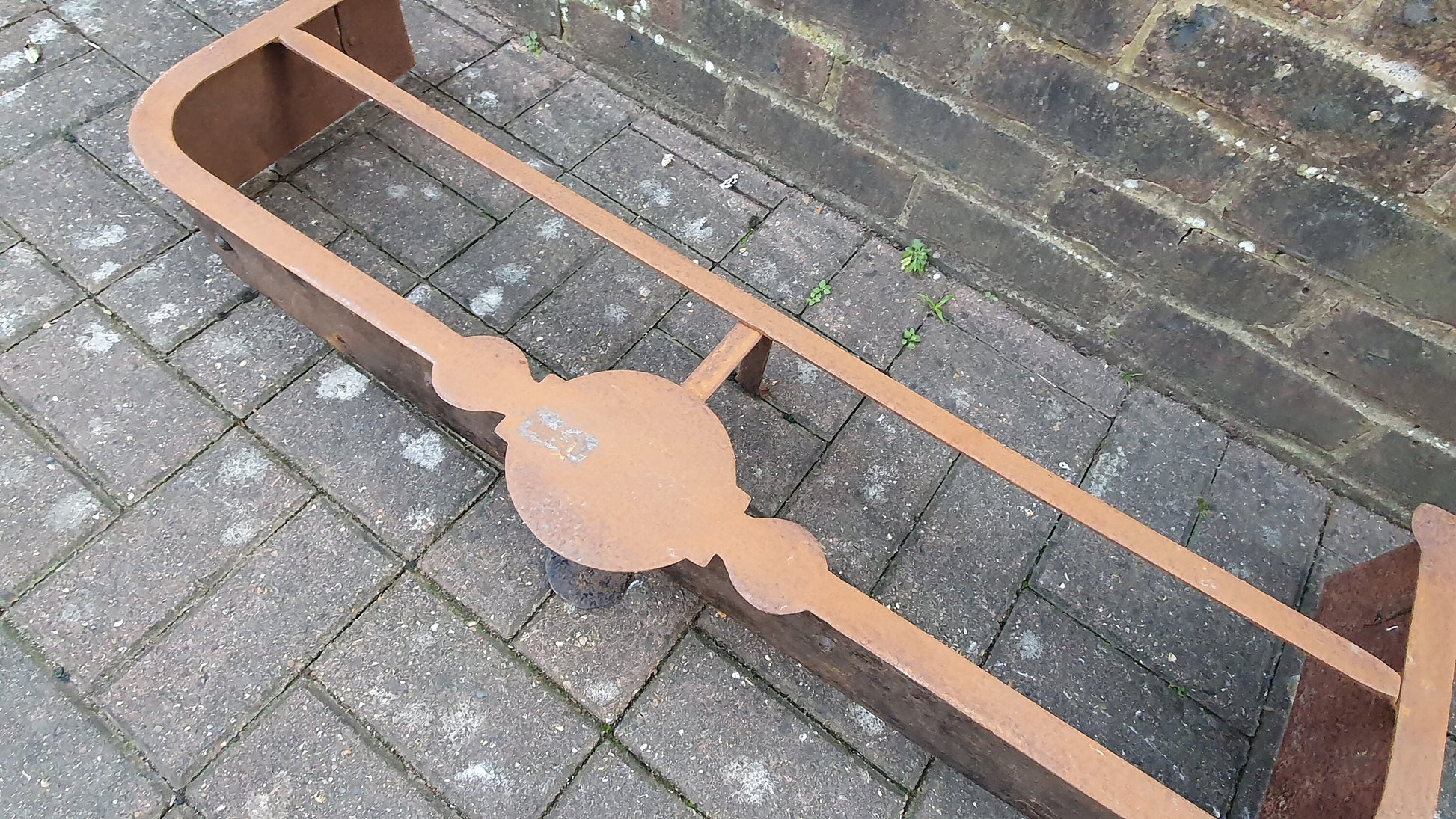 Late Victorian Vintage Metal Fender Fire Curb Fireplace Trivet