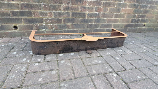 Late Victorian Vintage Metal Fender Fire Curb Fireplace Trivet