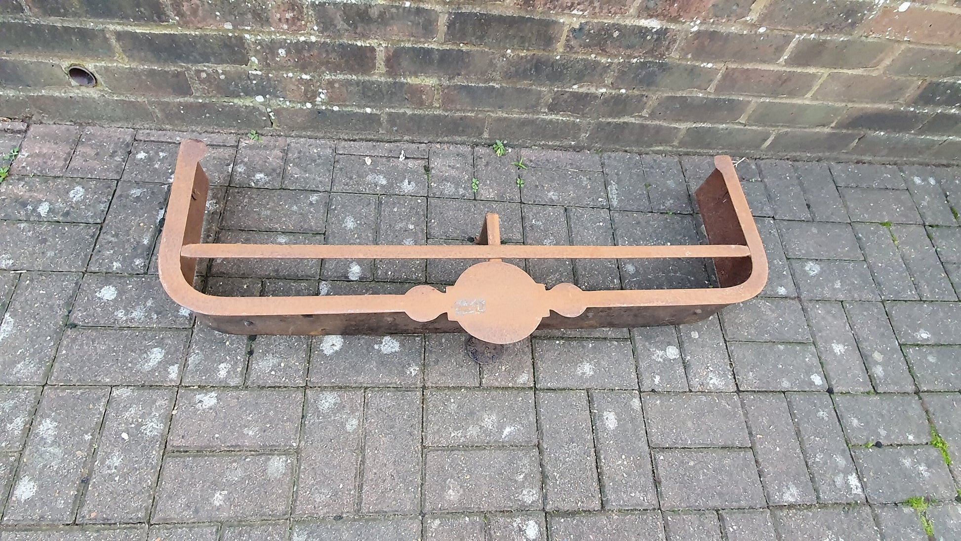 Late Victorian Vintage Metal Fender Fire Curb Fireplace Trivet