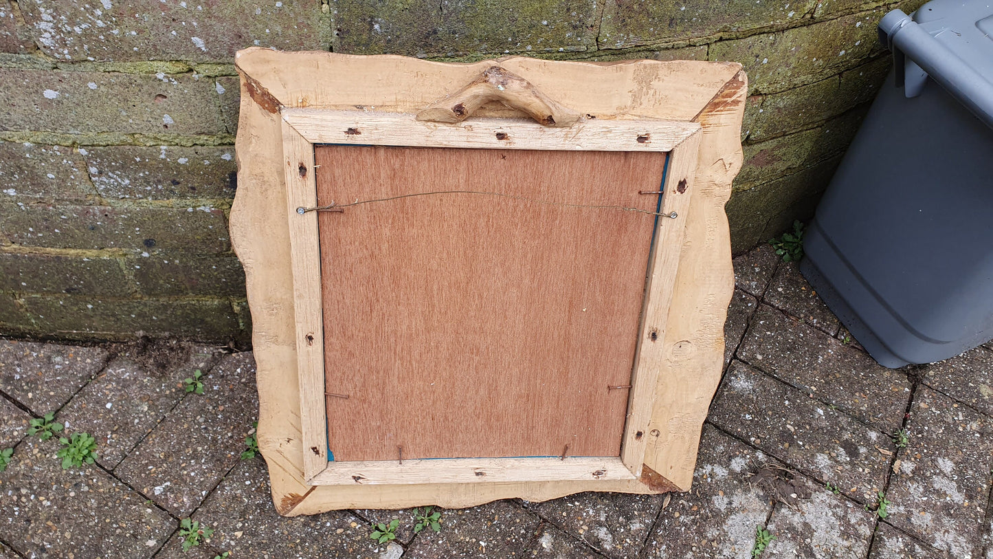 Unique Bespoke Wooden Branch Chunky Wall Mirror Reclaimed Wood.