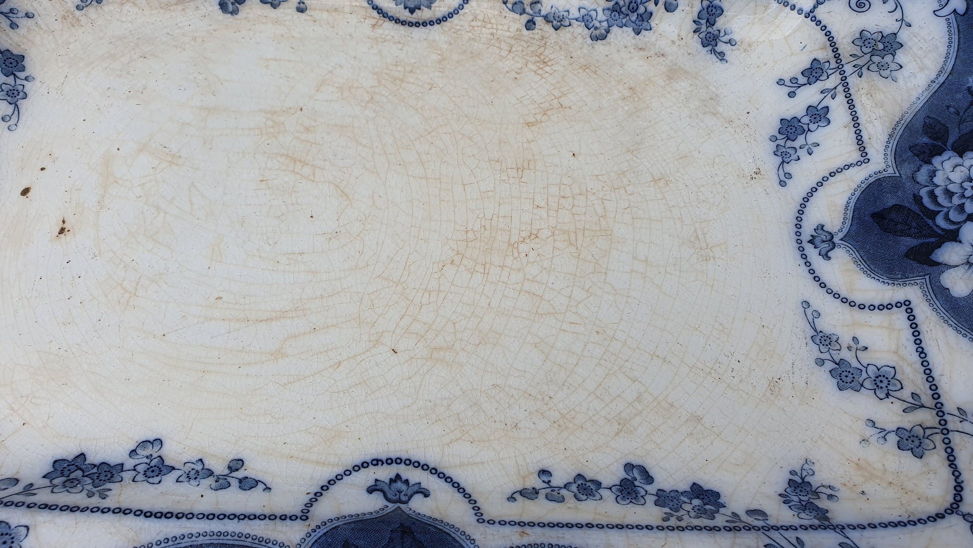 5 Stunning Set Victorian Serving Meat Platers Plates Blue and White F and Sons Argyle Burslem