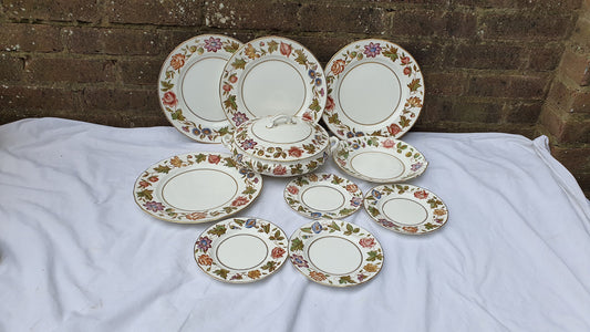 Vintage Part Dinner Service Royal Worcester Virginia