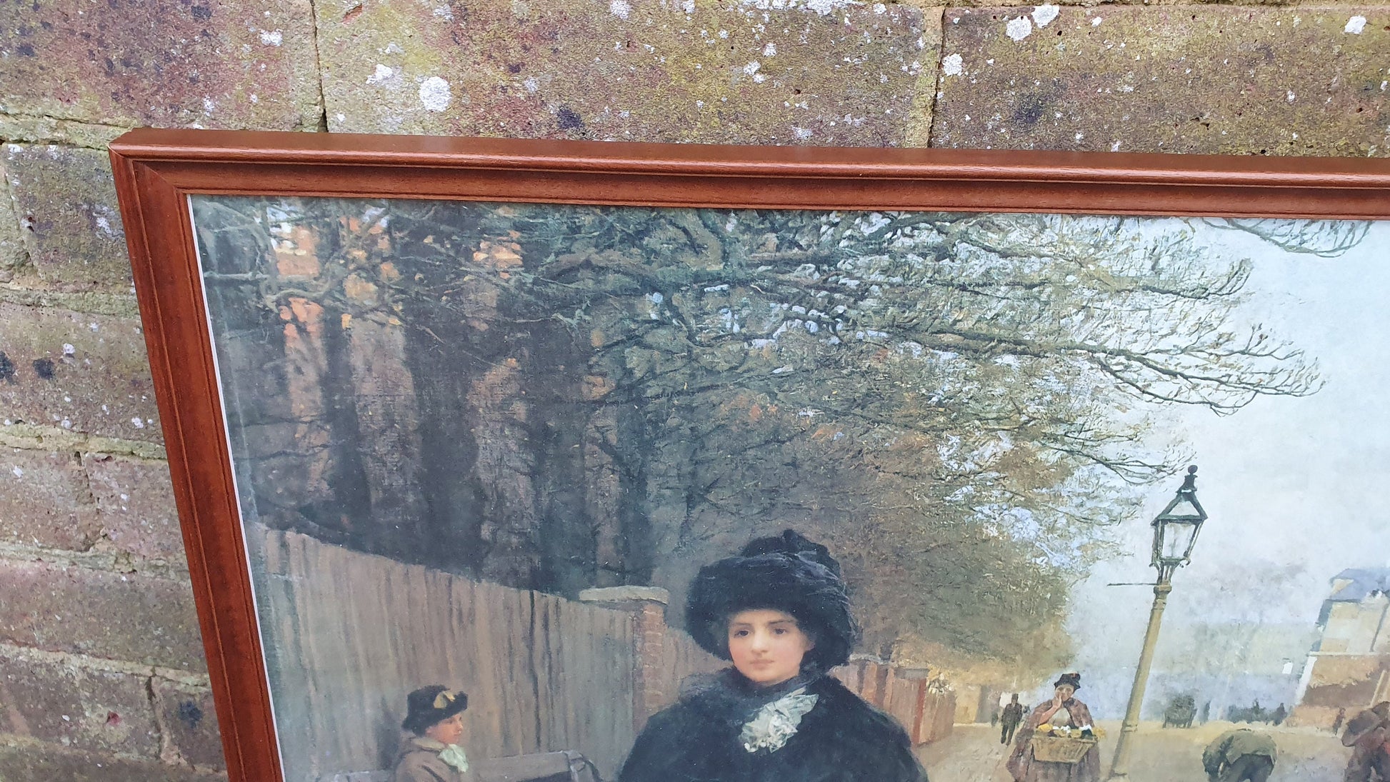 Large 'Spring Morning, Havistock Hill' George Clausen Colour Art Print Victorian Artwork British Vintage Framed 65.5 x 47 cm