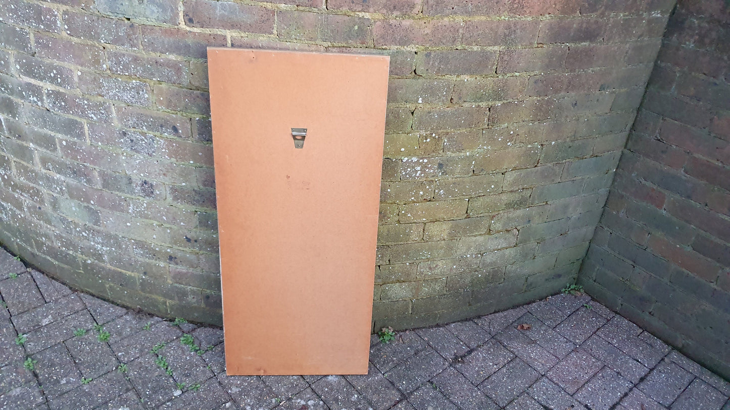 Long Large Vintage Painted and Gold Mirror 96 x 42 cm
