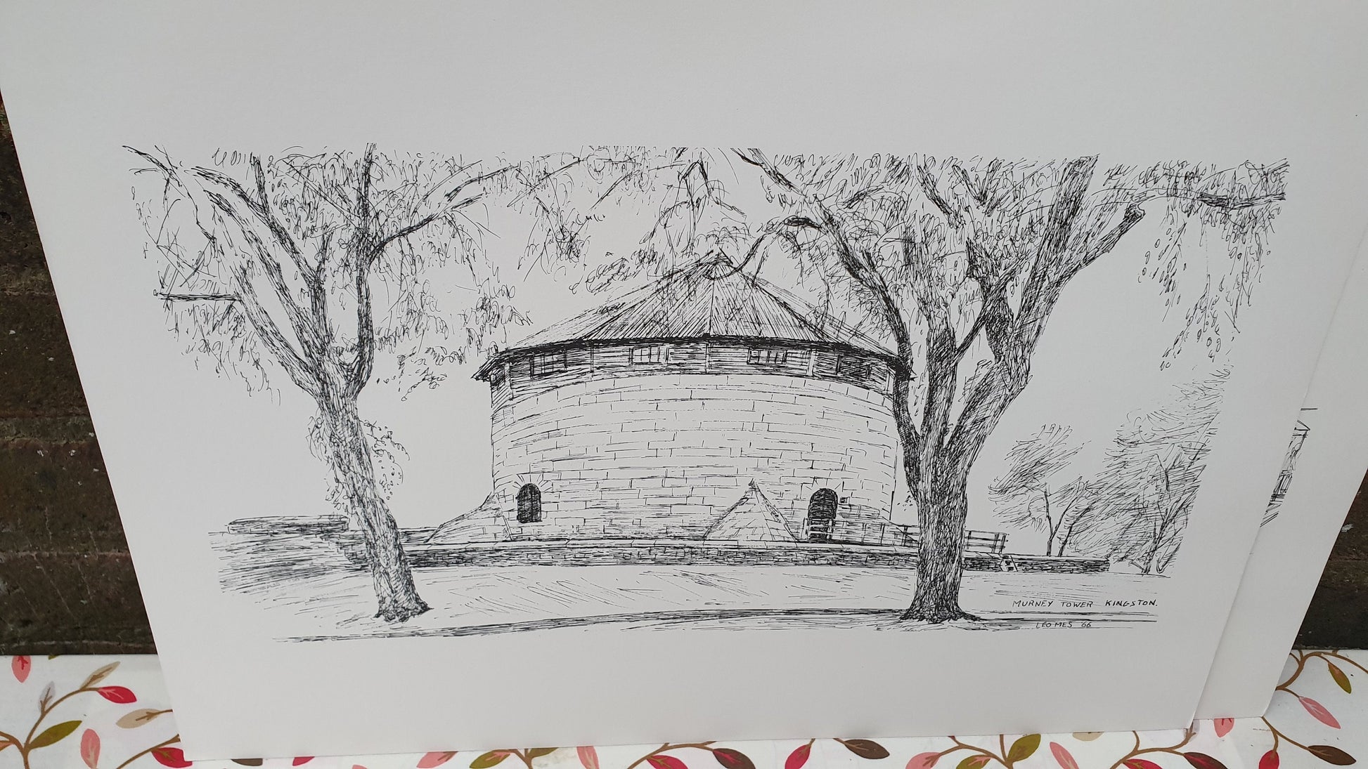 Kingston Ontario Canada Leo Mes Sketches Portfolio Centenary 1967 Prints Historical Etching Black & White