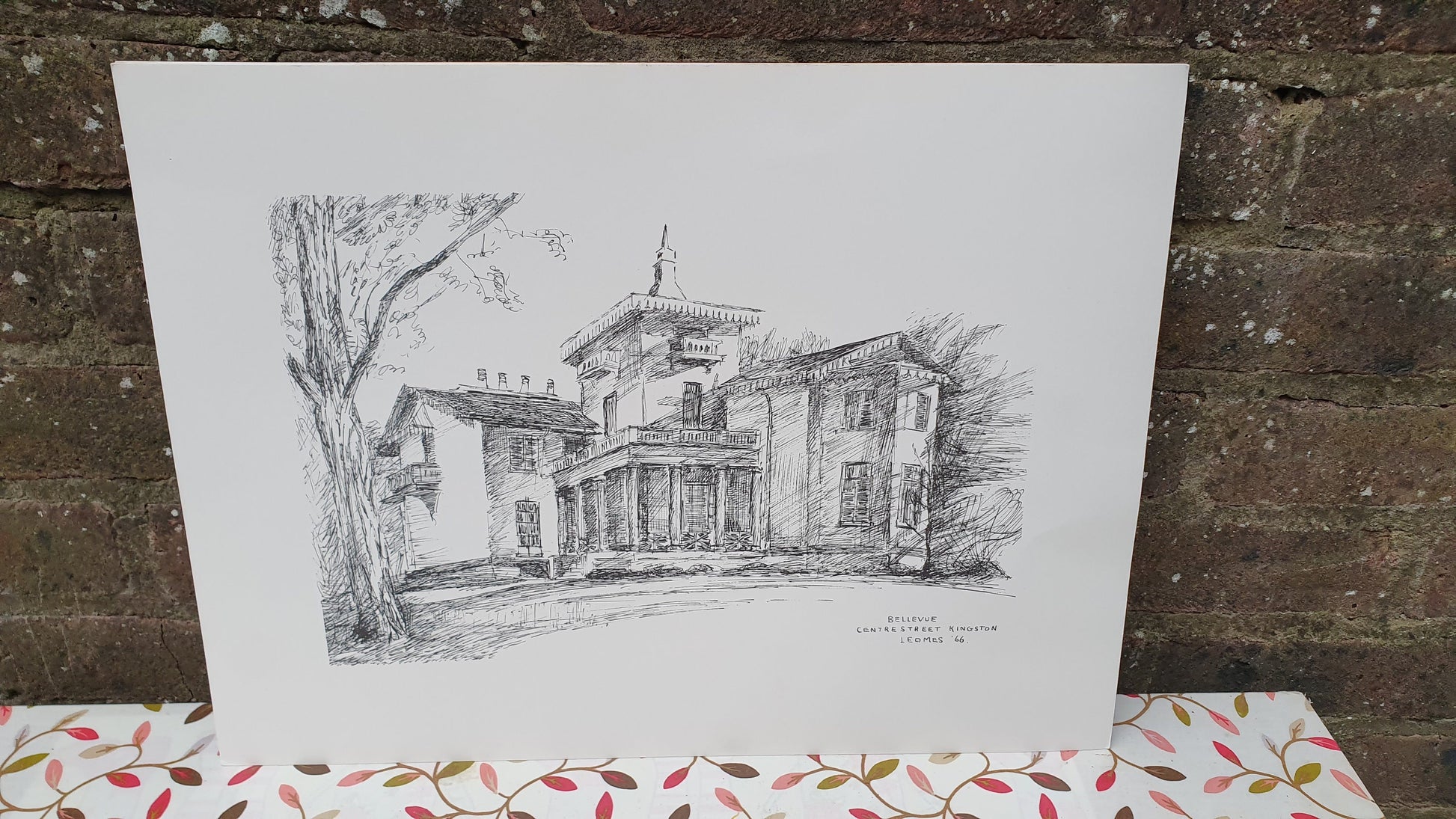 Kingston Ontario Canada Leo Mes Sketches Portfolio Centenary 1967 Prints Historical Etching Black & White