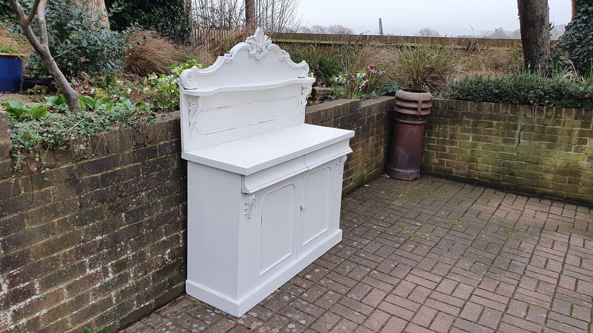 Stunning Vintage Painted Chiffoniere Sideboard Shabby Chic