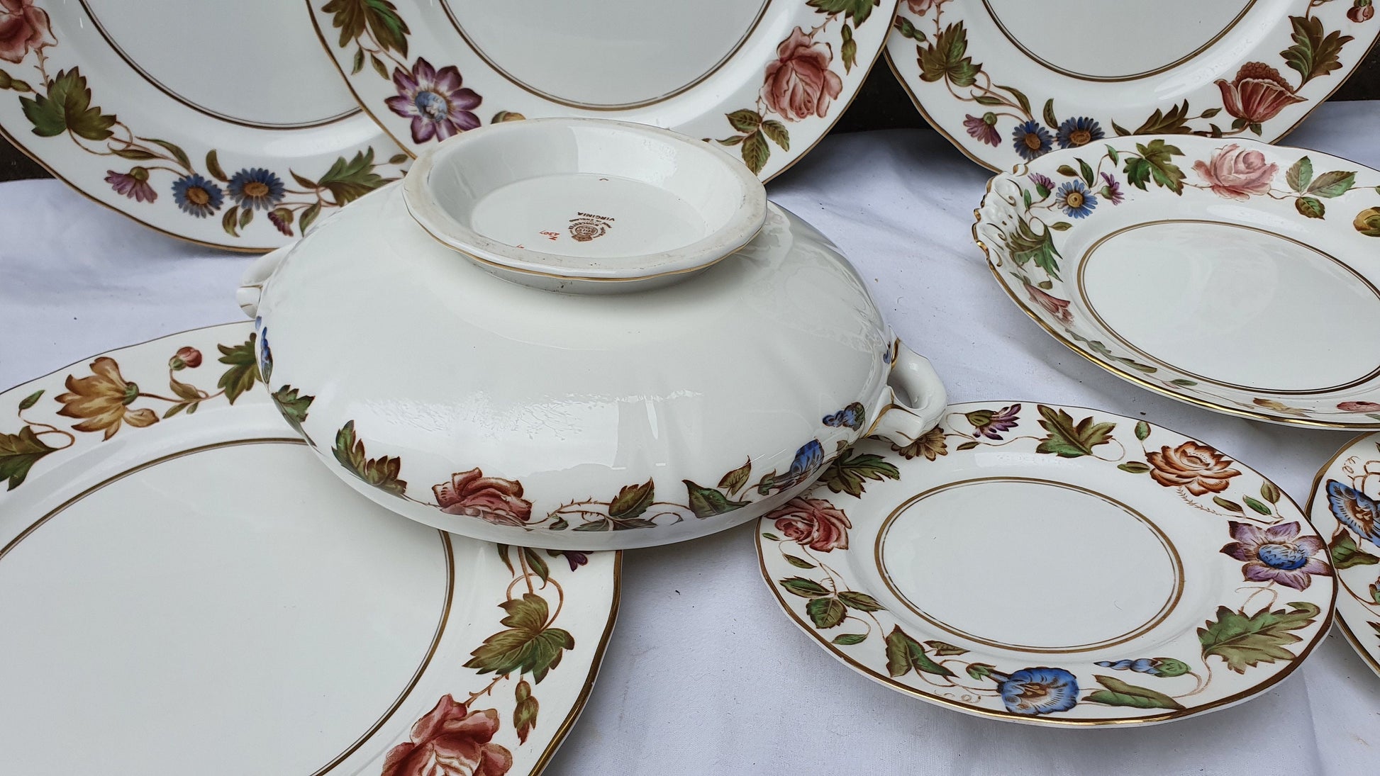 Vintage Part Dinner Service Royal Worcester Virginia
