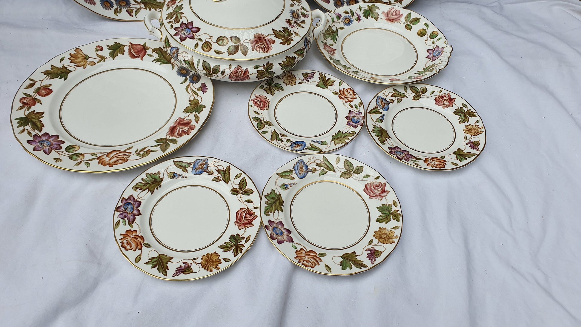 Vintage Part Dinner Service Royal Worcester Virginia